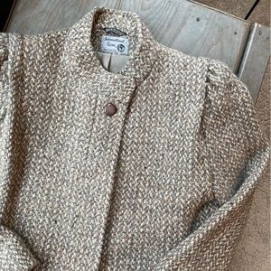 Vintage pure wool tweed jacket